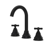 Palladian 1.2 GPM Widespread Bathroom Faucet with Cross Handles and Pop-Up Drain Assembly