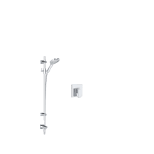 Quartile Pressure Balanced Shower System with Hand Shower and Valve Trim