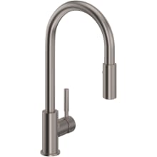 Lux 1.8 GPM Single Hole Pull Down Kitchen Sink Faucet