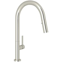 Lux 1.8 GPM Single Hole Pull Down Kitchen Faucet