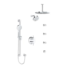 Riu Shower System with Shower Head, Hand Shower, and Bodysprays