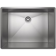 Forze 25-1/2" Undermount Single Basin Stainless Steel Kitchen Sink
