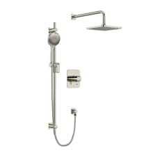 Salome Thermostatic Shower System with Shower Head, Hand Shower, and Valve Trim