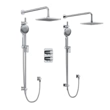 Salome Thermostatic Shower System with Shower Head and Hand Shower