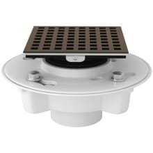 PVC 2" X 3" Spa Shower Drain Kit with Matrix Decorative Cover