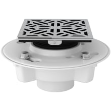 PVC 2" X 3" Spa Shower Drain Kit with Mosaic Decorative Cover
