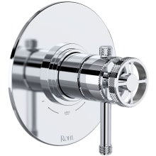 Campo Two Function Thermostatic Valve Trim Only with Single Lever / Wheel Handle, Integrated Diverter, and Volume Control - Less Rough In