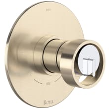 Eclissi Three Function Thermostatic Valve Trim Only with Single Wheel Handle, Integrated Diverter, and Volume Control - Less Rough In
