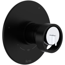 Eclissi Five Function Thermostatic Valve Trim Only with Single Wheel Handle, Integrated Diverter, and Volume Control - Less Rough In