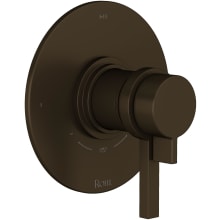 Lombardia Two Independent and One Shared Function Thermostatic Valve Trim Only with Dual Lever Handles, Integrated Diverter, and Volume Control - Less Rough In