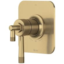 Graceline Three Function Thermostatic Valve Trim Only with Single Lever Handle, Integrated Diverter, and Volume Control - Less Rough In