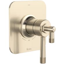 Graceline Three Function Thermostatic Valve Trim Only with Single Lever Handle, Integrated Diverter, and Volume Control - Less Rough In