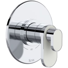 Miscelo Two Function Thermostatic Valve Trim Only with Single Lever Handle, Integrated Diverter, and Volume Control - Less Rough In