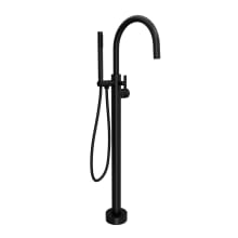 Tenerife Floor Mounted Tub Filler with Built-In Diverter - Includes Hand Shower