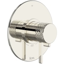 Tenerife Three Function Thermostatic Valve Trim Only with Single Lever Handle, Integrated Diverter, and Volume Control - Less Rough In