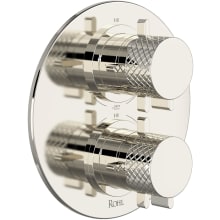 Tenerife Six Function Thermostatic Valve Trim Only with Dual Lever Handles, Integrated Diverter, and Volume Control - Less Rough In