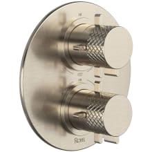 Tenerife Six Function Thermostatic Valve Trim Only with Dual Lever Handles, Integrated Diverter, and Volume Control - Less Rough In