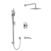 Venty Shower System with Shower Head, Hand Shower, and Hose