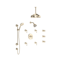 Verona Thermostatic Shower System with Shower Head, Hand Shower, and Bodysprays