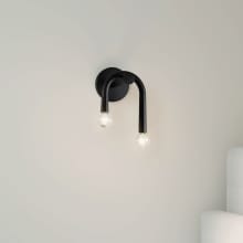 Philometores 2 Light 10" Tall Wall Sconce
