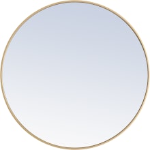 Vatinius 36" Diameter Circular Metal Framed Bathroom Mirror