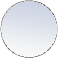 Vatinius 36" Diameter Circular Metal Framed Bathroom Mirror