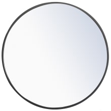 Vatinius 24" Diameter Circular Metal Framed Wall Mirror