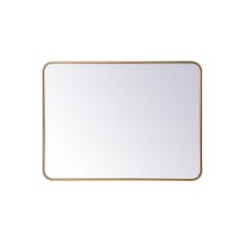 Formiae 27" x 36" Contemporary Rectangular Framed Bathroom Wall Mirror