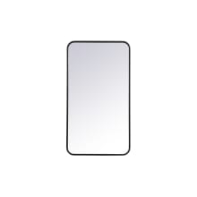Formiae 36" x 20" Contemporary Rectangular Framed Bathroom Wall Mirror
