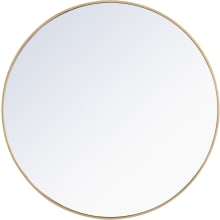 Vatinius 42" Diameter Circular Metal Framed Bathroom Mirror