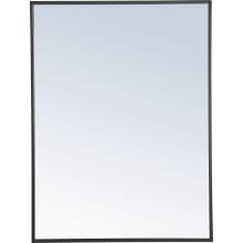 Vatinius 32" x 24" Rectangular Metal Framed Wall Mirror