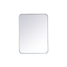 Formiae 30" x 22" Contemporary Rectangular Framed Bathroom Wall Mirror