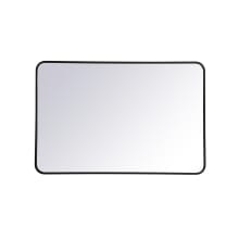 Formiae 28" x 42" Contemporary Rectangular Framed Bathroom Wall Mirror