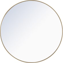 Vatinius 48" Diameter Circular Metal Framed Bathroom Mirror