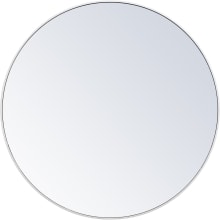 Vatinius 48" Diameter Circular Metal Framed Bathroom Mirror