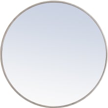 Vatinius 32" Diameter Circular Metal Framed Wall Mirror