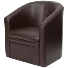 27 Inch Wide Leather Accent Chair