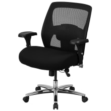 32 Inch Wide Fabric Executive Swivel Chair with Adjustable Lumbar Support