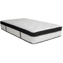 Capri Comfortable 12" Thick Twin Memory Foam and Pocket Spring Mattress in a Box