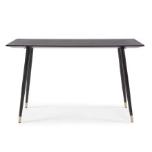 Lucan 47" Wood Top Metal Accent Table