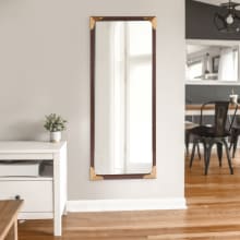 Septicius 60" x 24" Rectangular Flat Wood Framed Full Length Mirror
