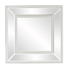 Bijou 20" Square Wall Mirror with Beaded Glass Frame