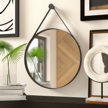 Robyn 23" Diameter Flat Stainless Steel Framed Accent Mirror
