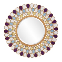 Christy 40" Round Framed Wall Accent Mirror