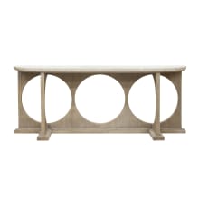 Hagan 84" Long Marble Top Console Table