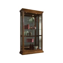 Elden 43" 4 Shelf Hardwood Curio Cabinet