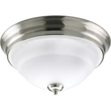 Emilia 14-5/8" Two-Light Flush Mount Ceiling Fixture with Etched Glass Bowl Shade