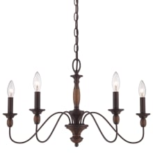 Rooks 5 Light 24" Wide Candle Style Chandelier