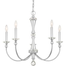 Love 5 Light 27" Wide Taper Candle Chandelier