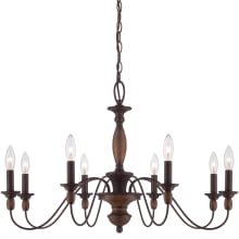Rooks 8 Light 29" Wide Candle Style Chandelier